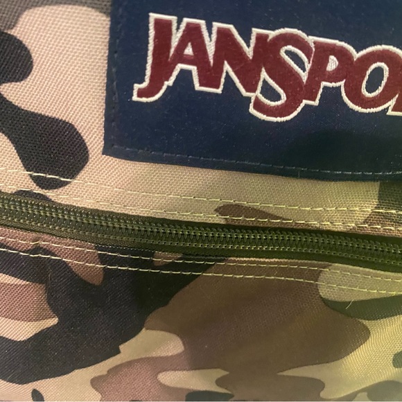 Jansport Bags Jansport Brown And Green Camouflage Backpack With